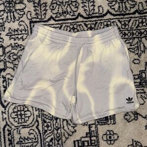 adidas White and Yellow Athletic Shorts
